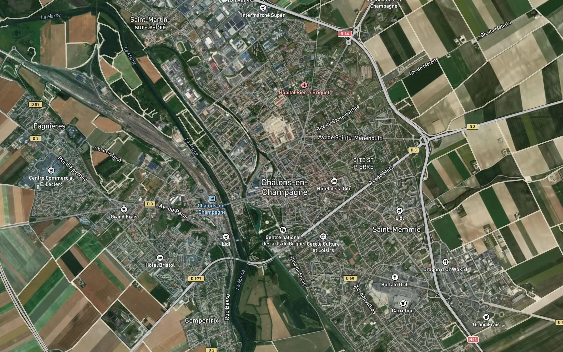 Satellite map of the Mau