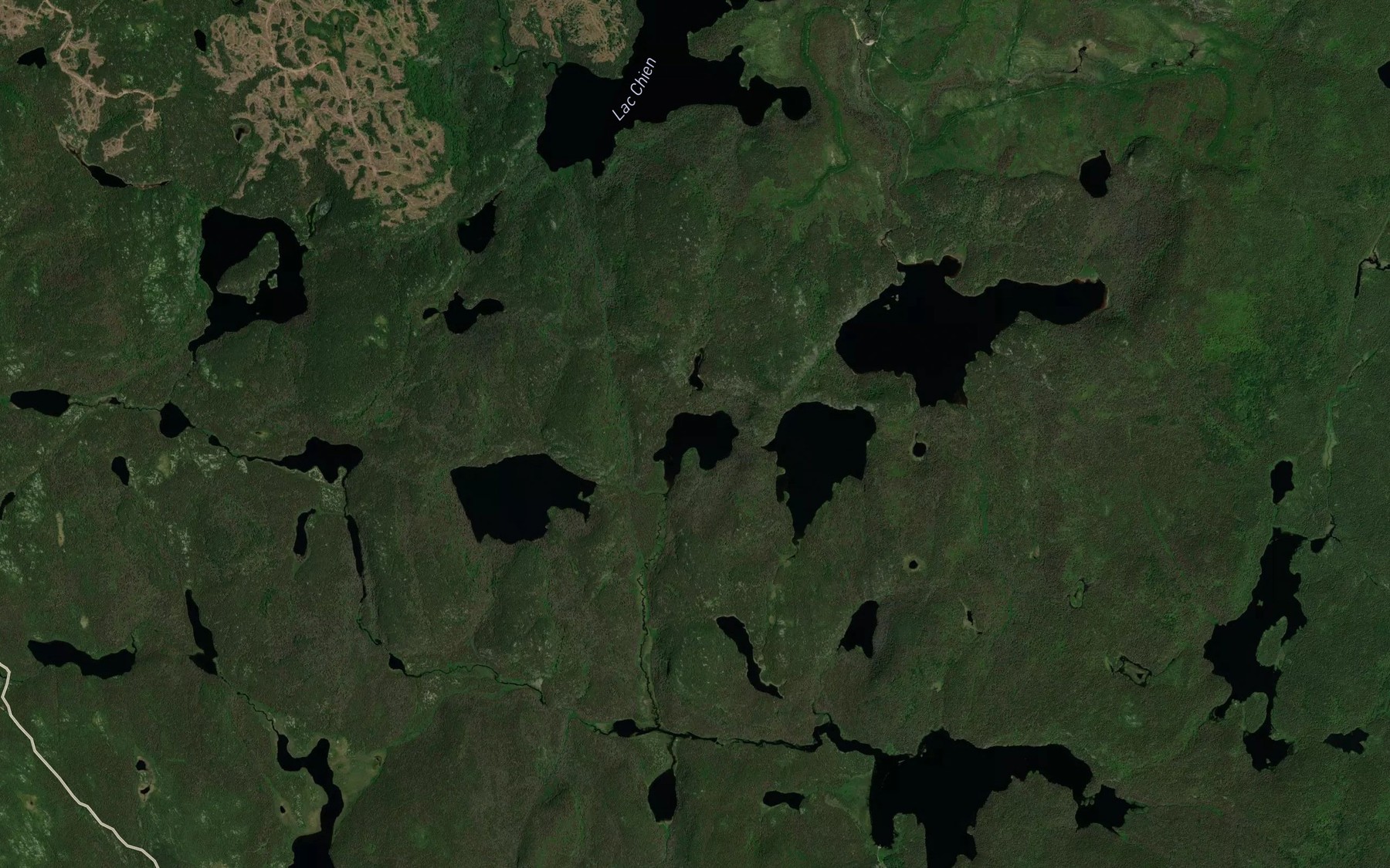 Satellite map of the Lac du Centre