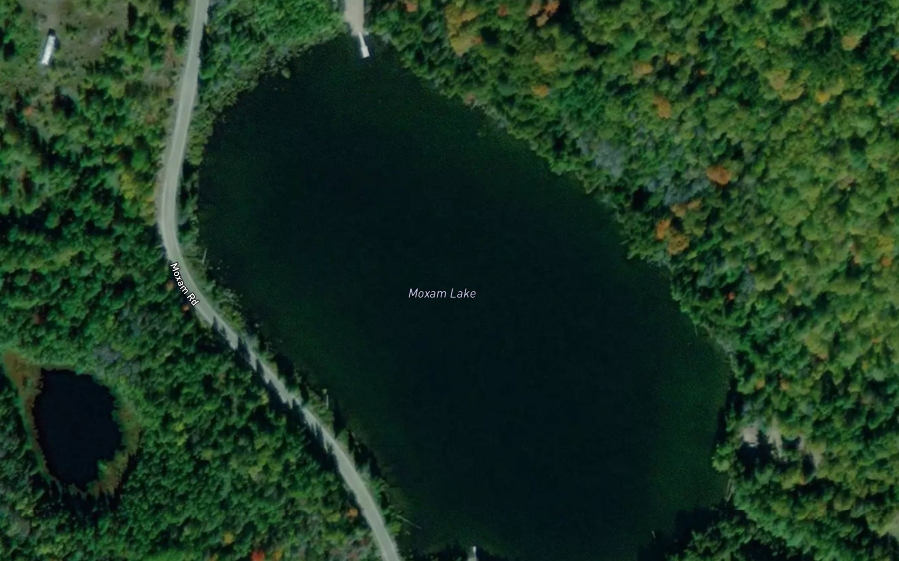 Satellite map of the Moxam Lake