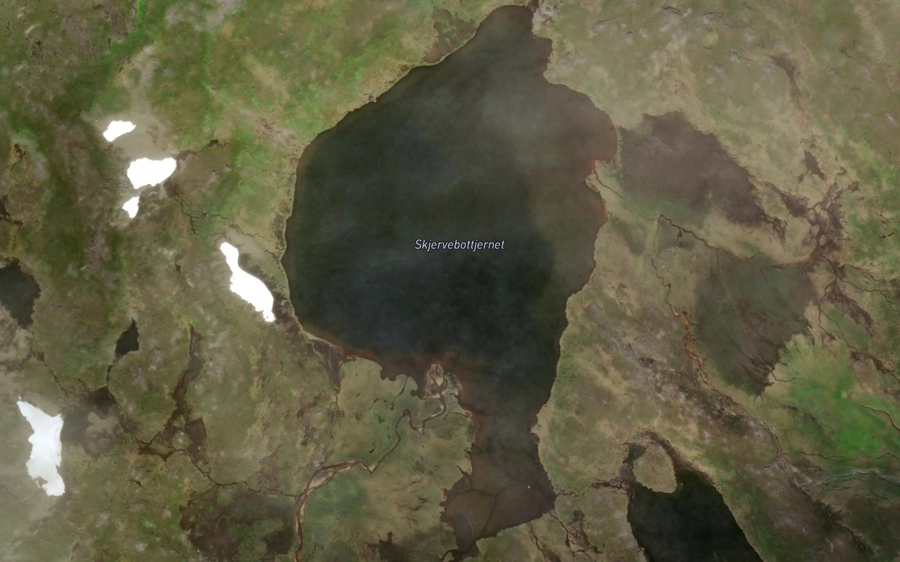 Satellite map of the Skjervebottjernet