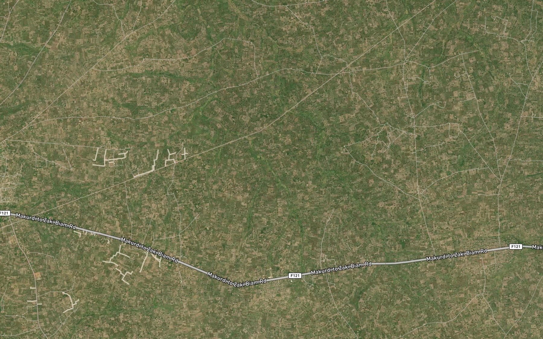 Satellite map of the Norjua River