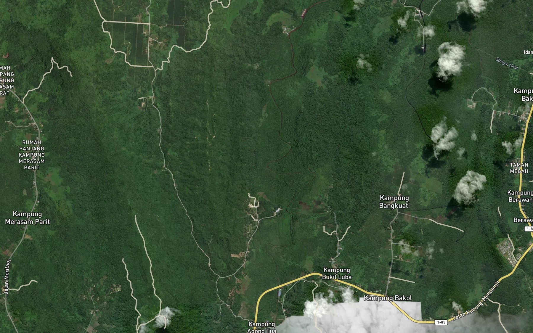 Satellite map of the Sungai Tadu