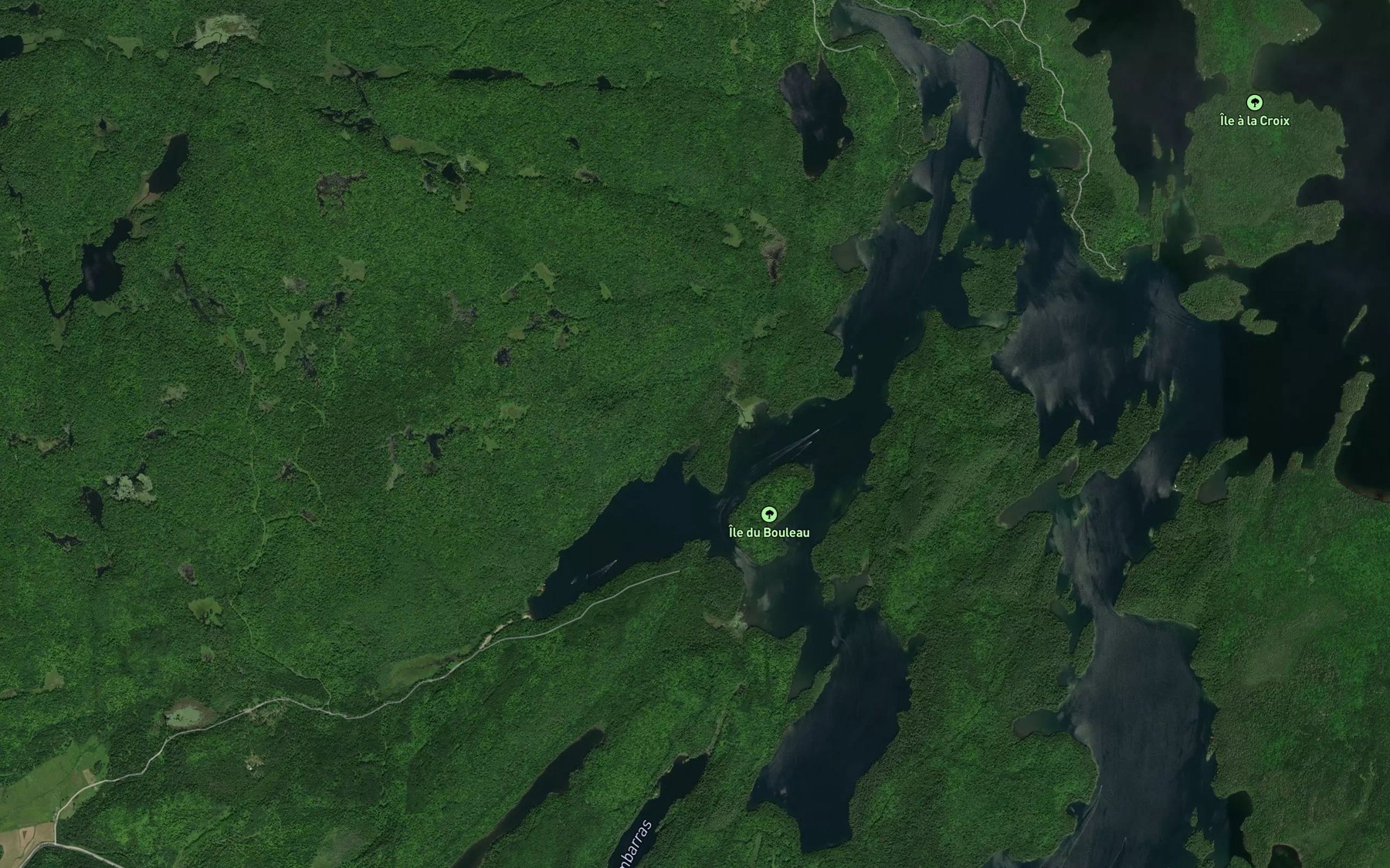 Satellite map of the Baie Matte