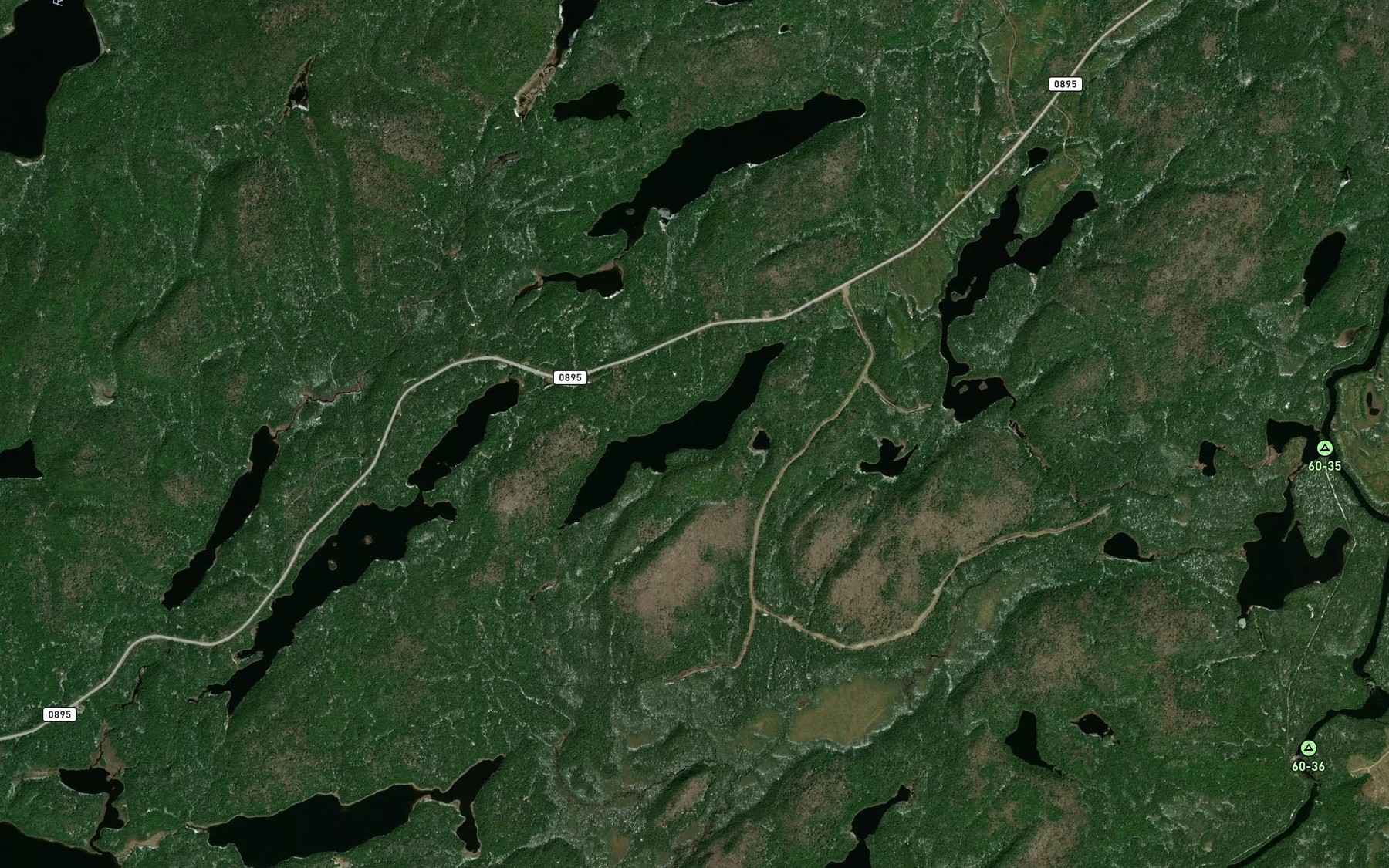 Satellite map of the Lac Hepburn