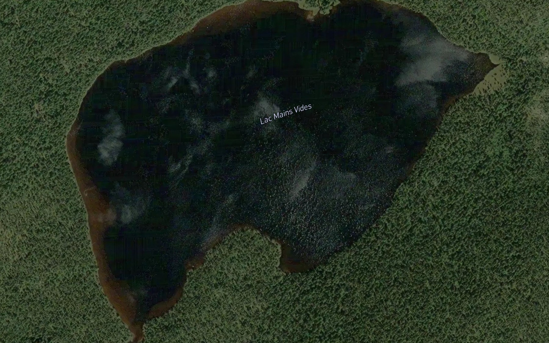 Satellite map of the Lac Mains Vides
