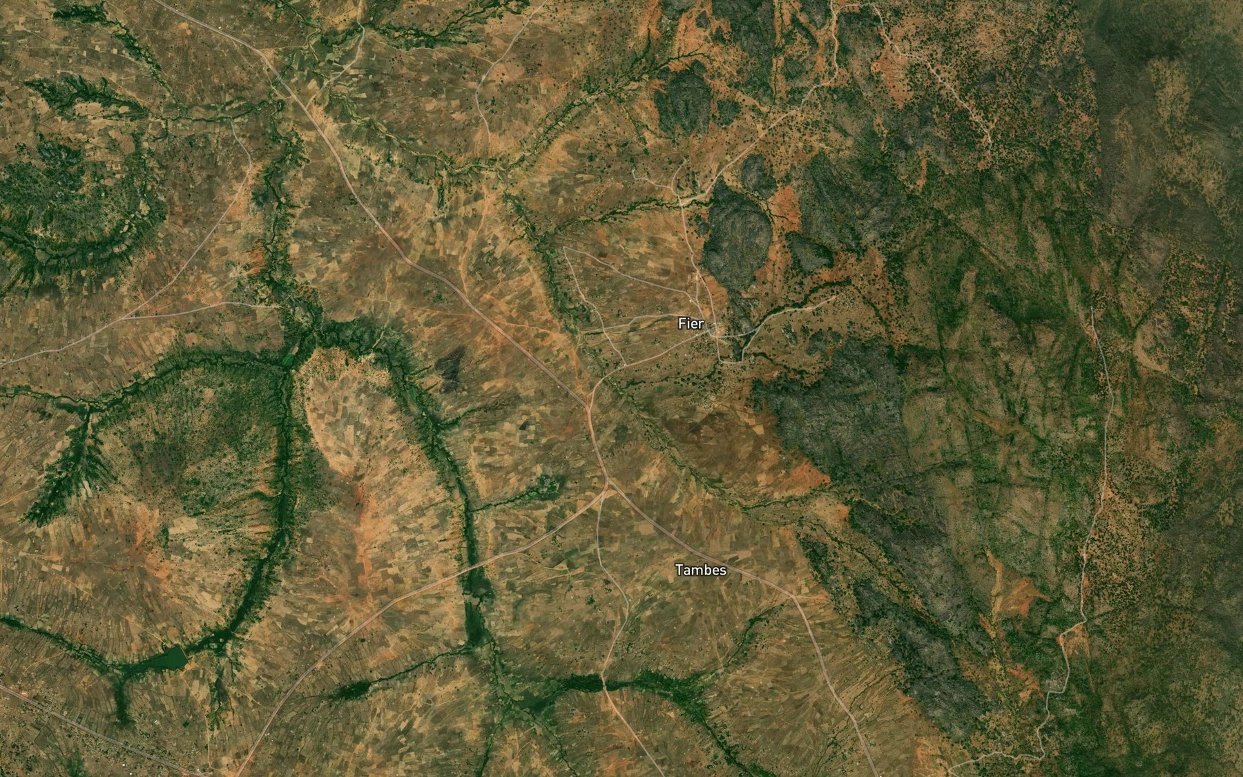 Satellite map of the Tangon