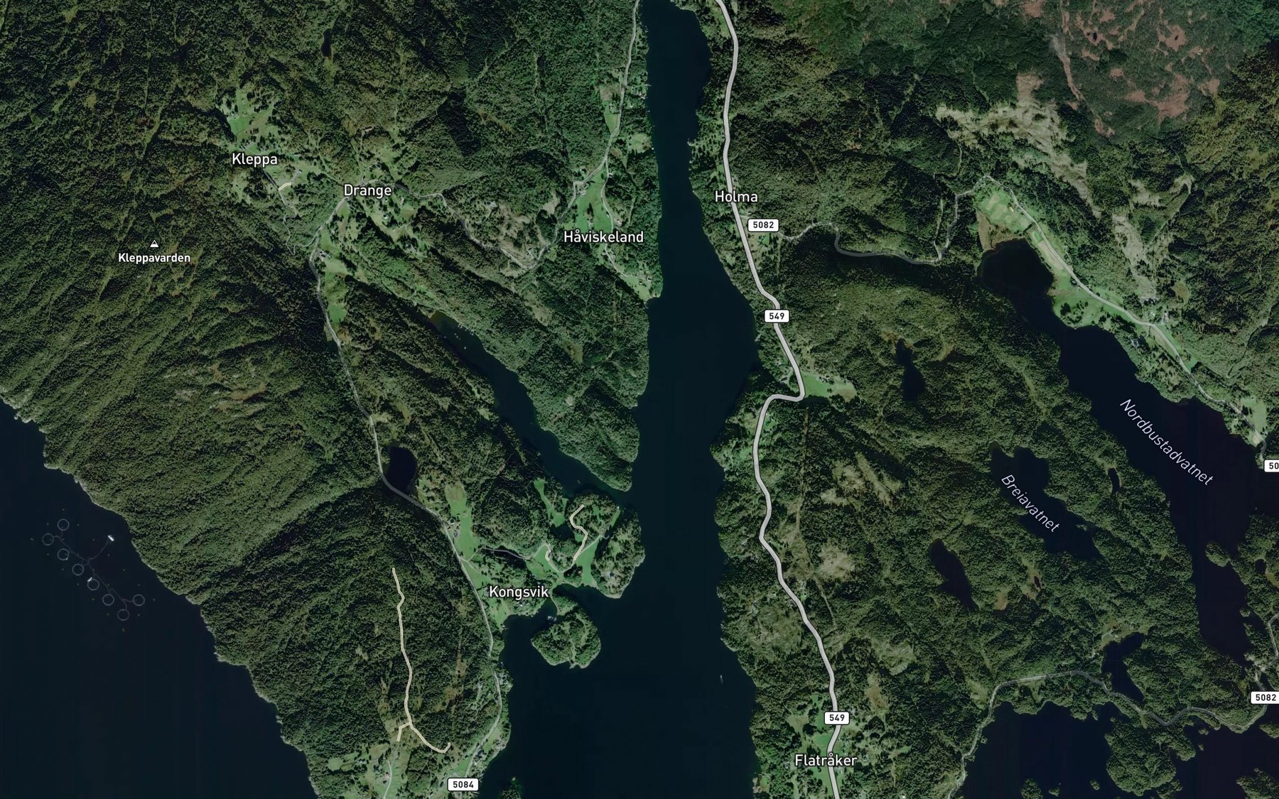 Satellite map of the Mylnevika