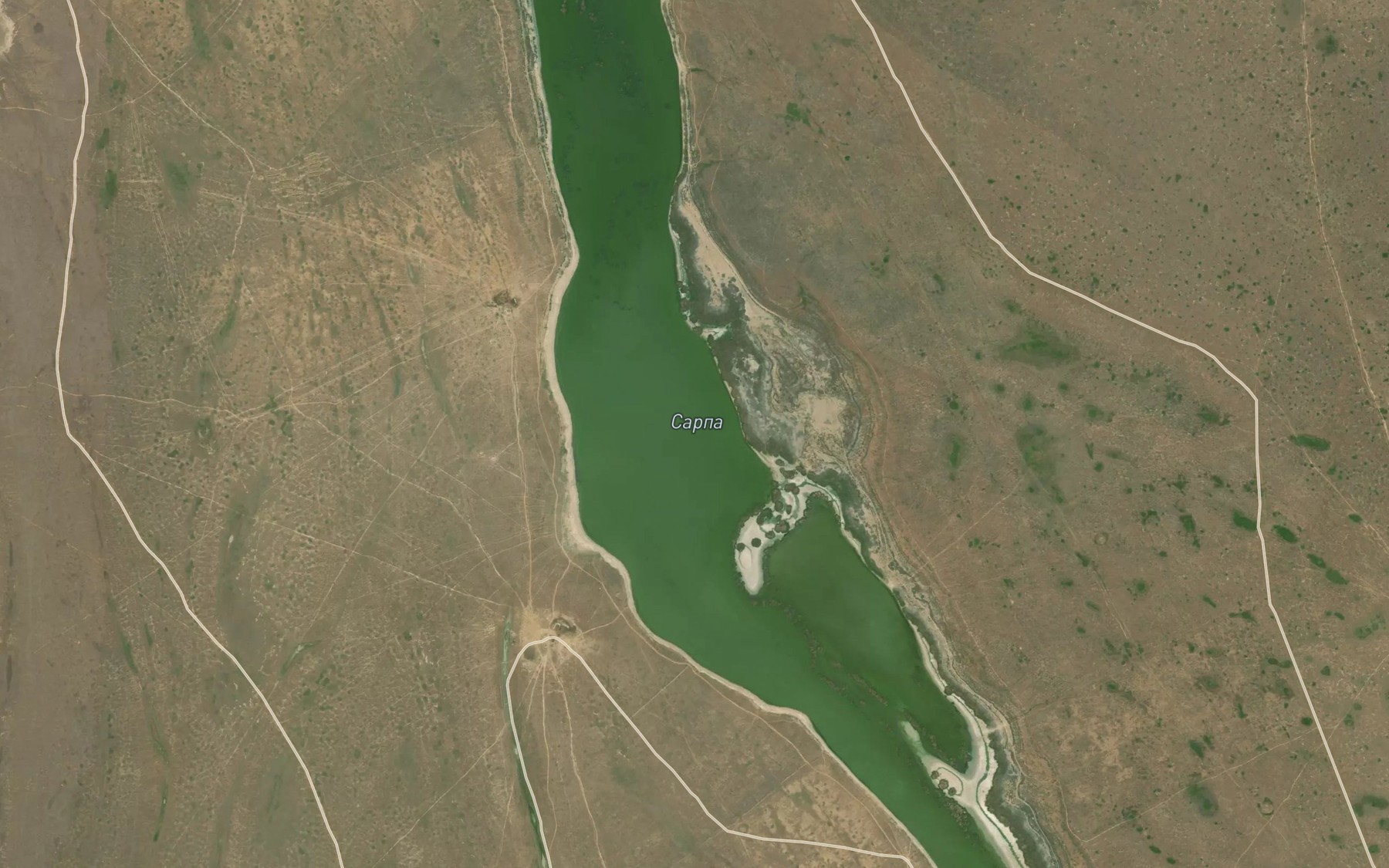 Satellite map of the Ozero Sarda