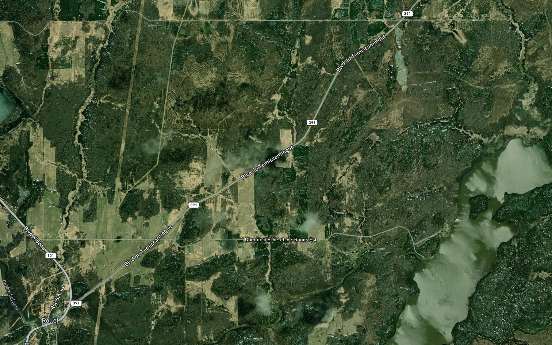 Satellite map of the Cours d'eau Goulet