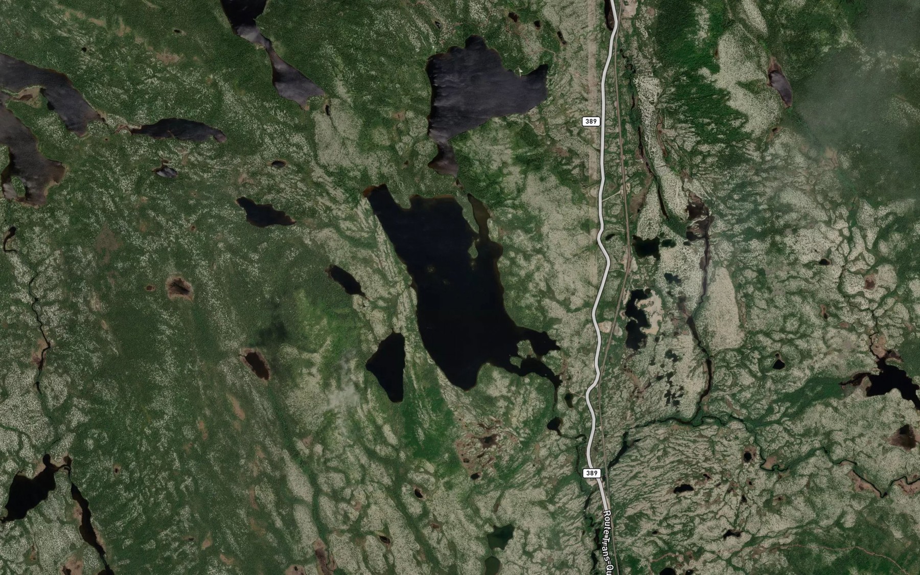 Satellite map of the Lac Gull