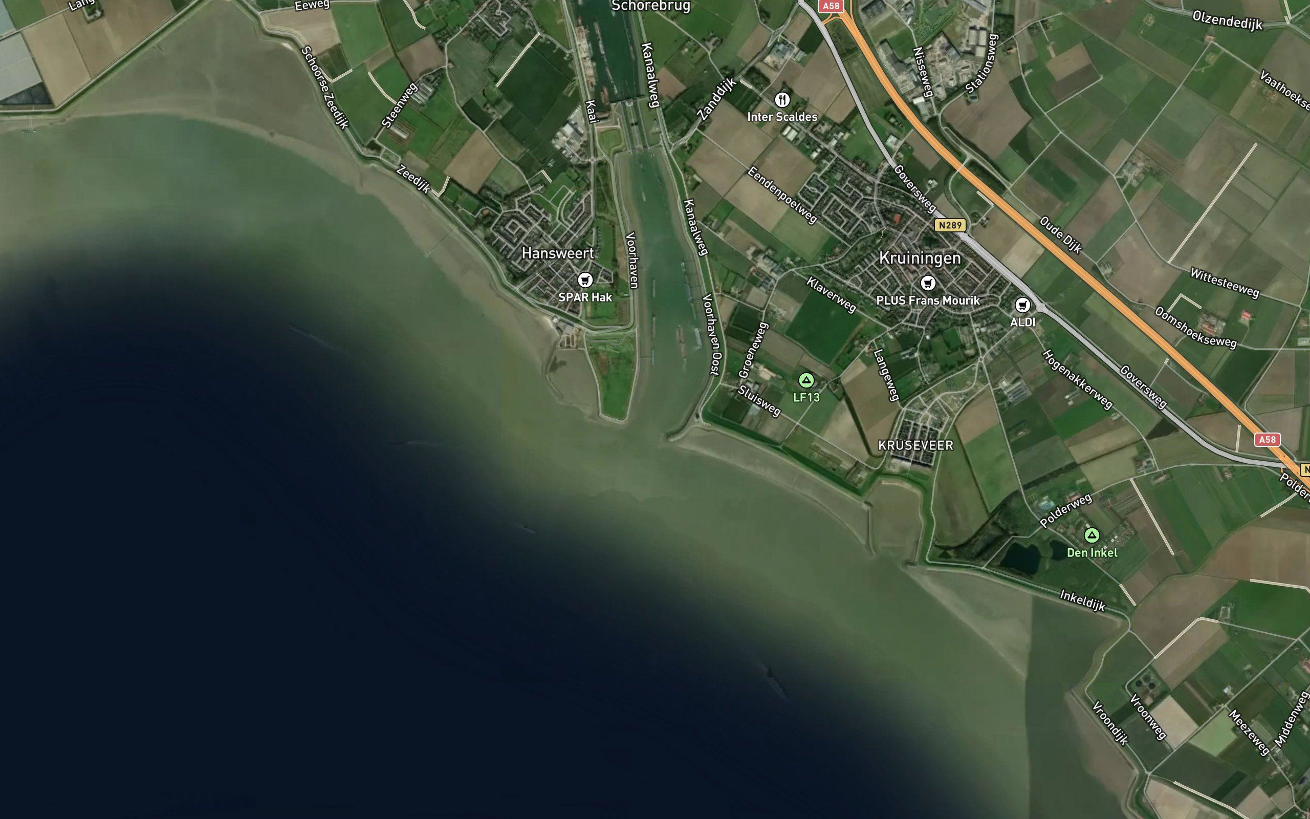 Kanaal door Zuidbeveland