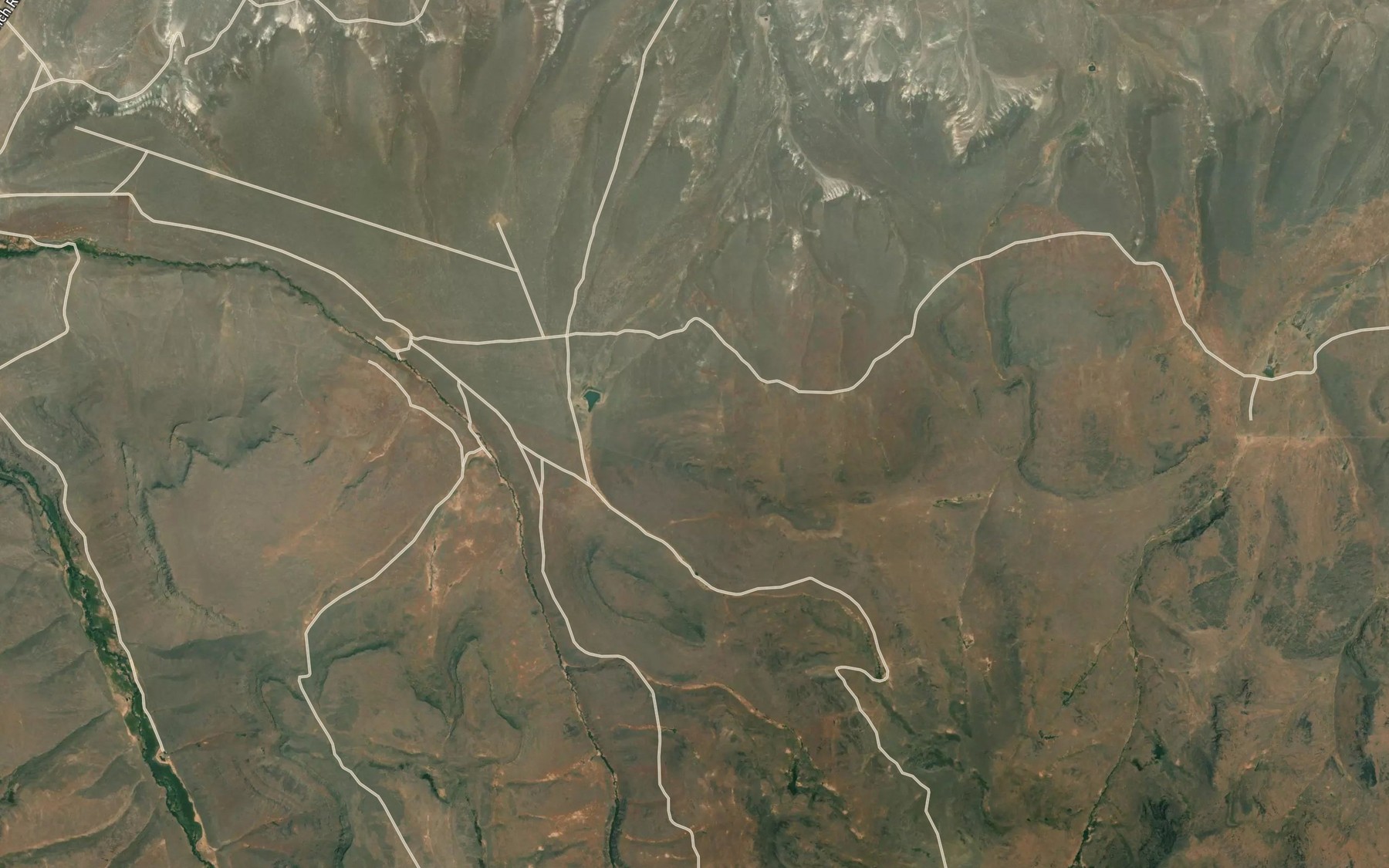 Satellite map of the Sheep Camp Spring