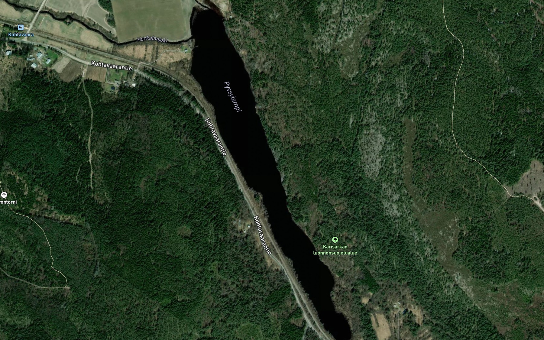 Satellite map of the Pyssylampi