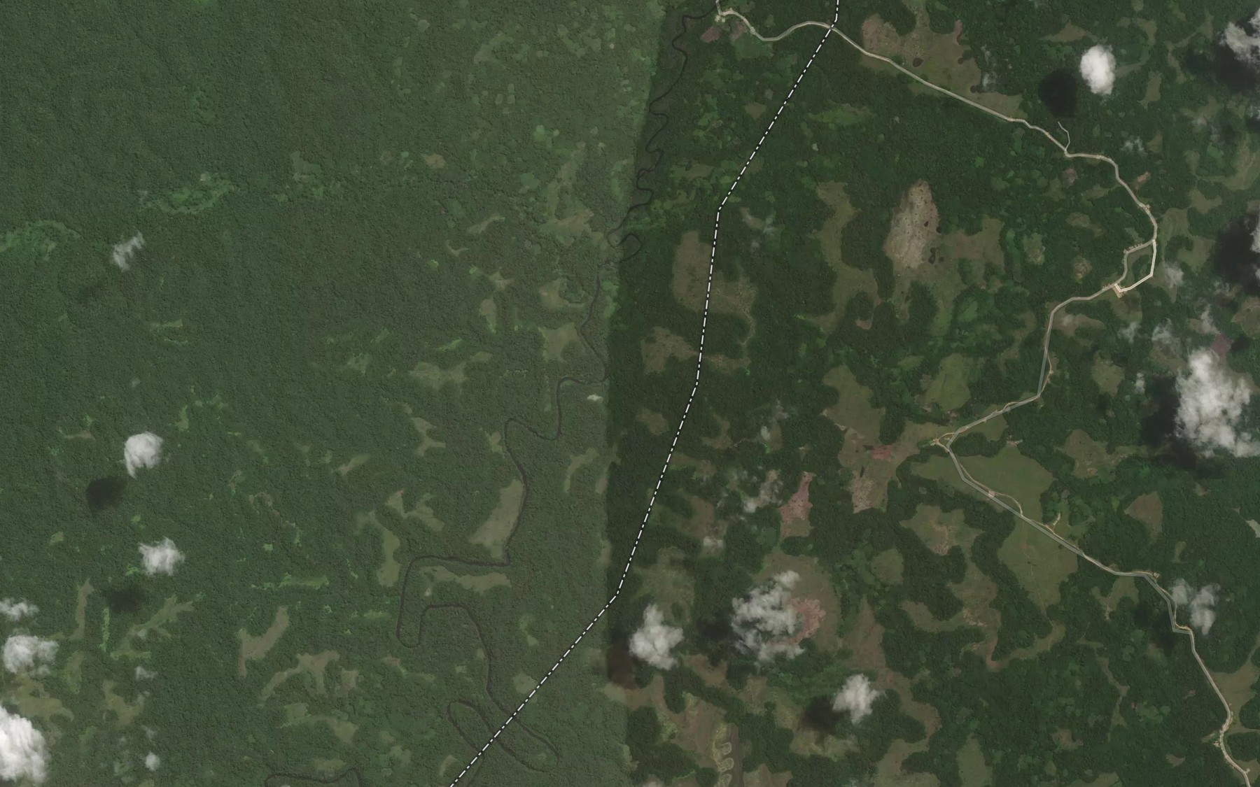 Satellite map of the Guenie