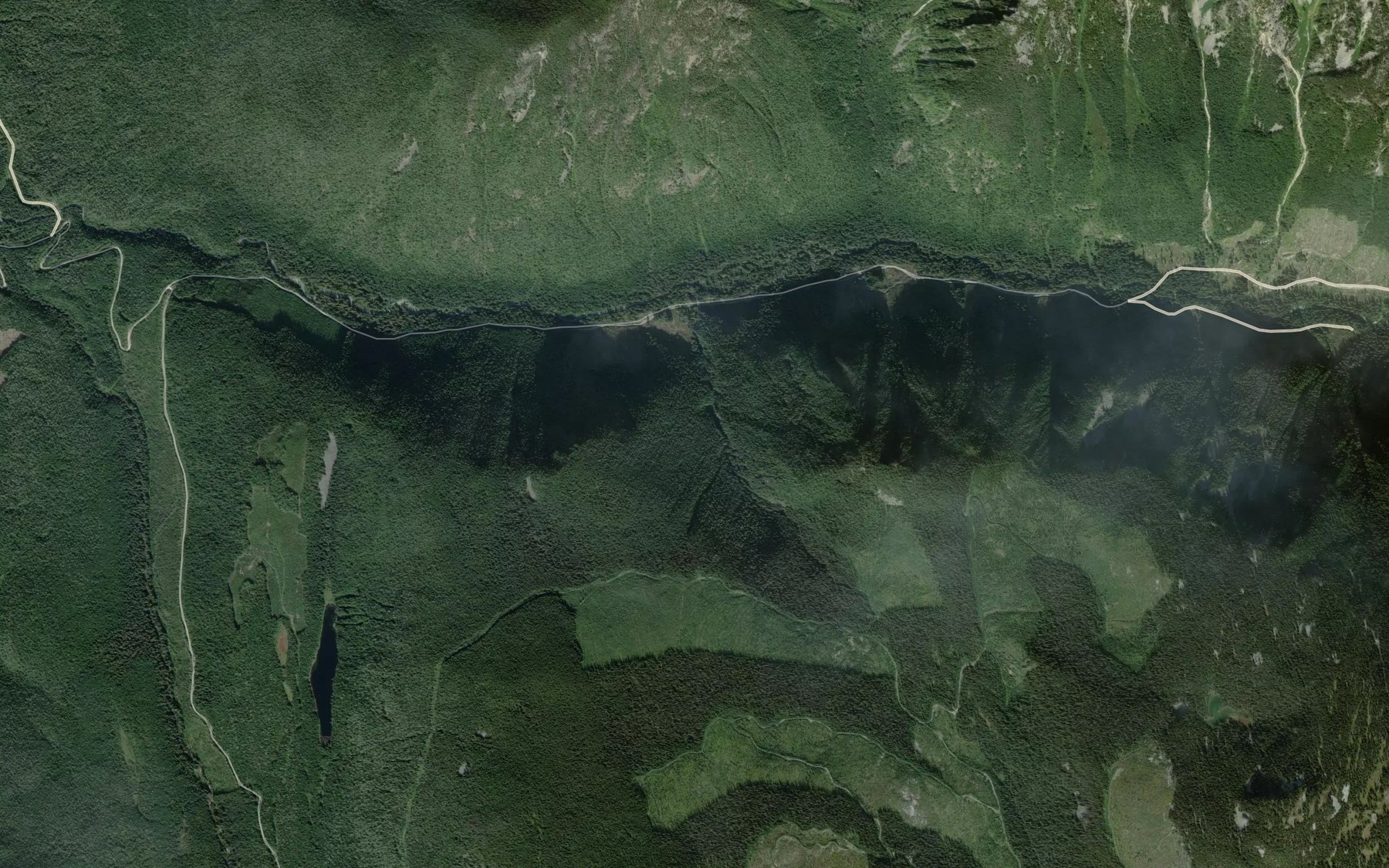 Satellite map of the Newman Creek