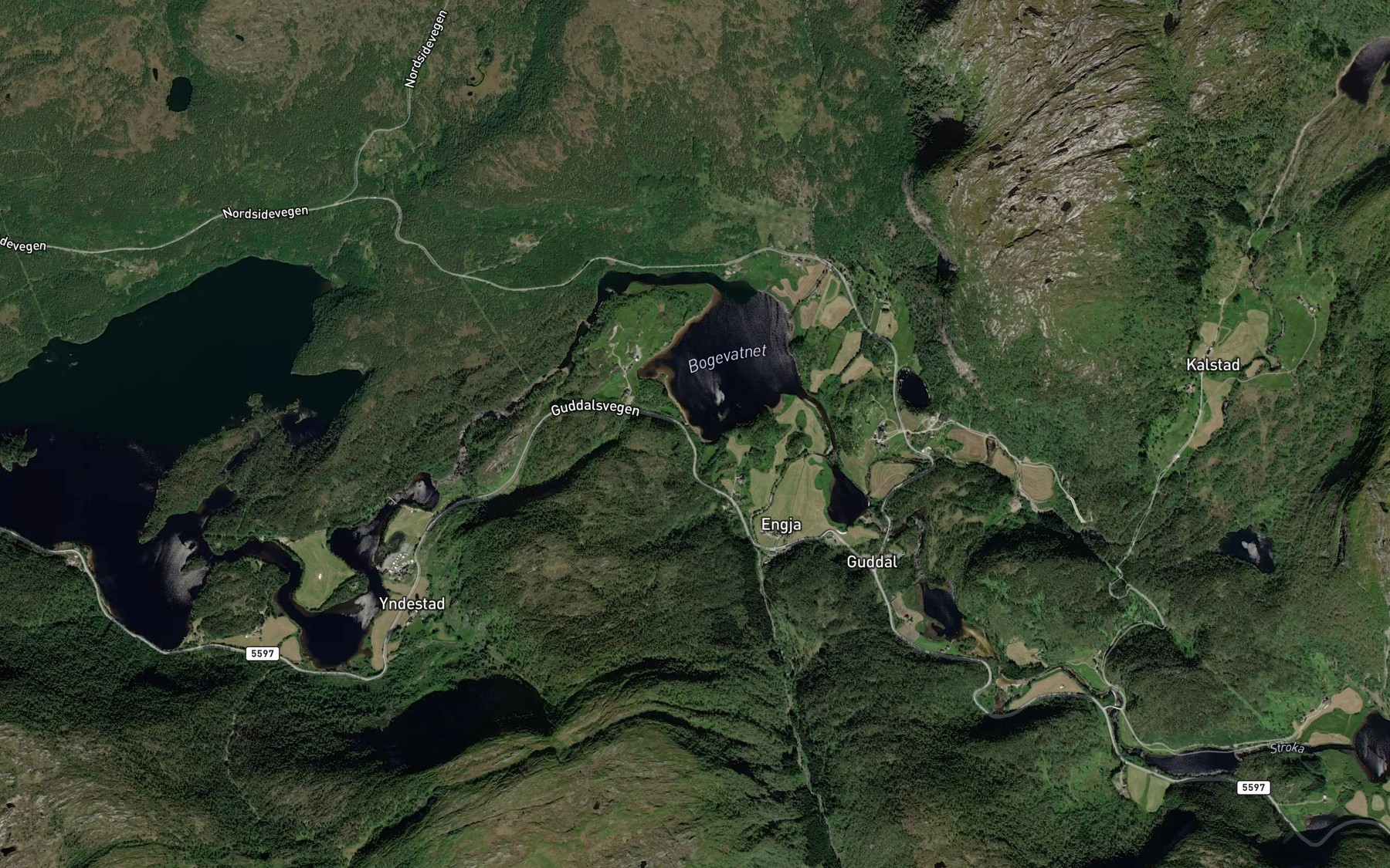 Satellite map of the Nostet