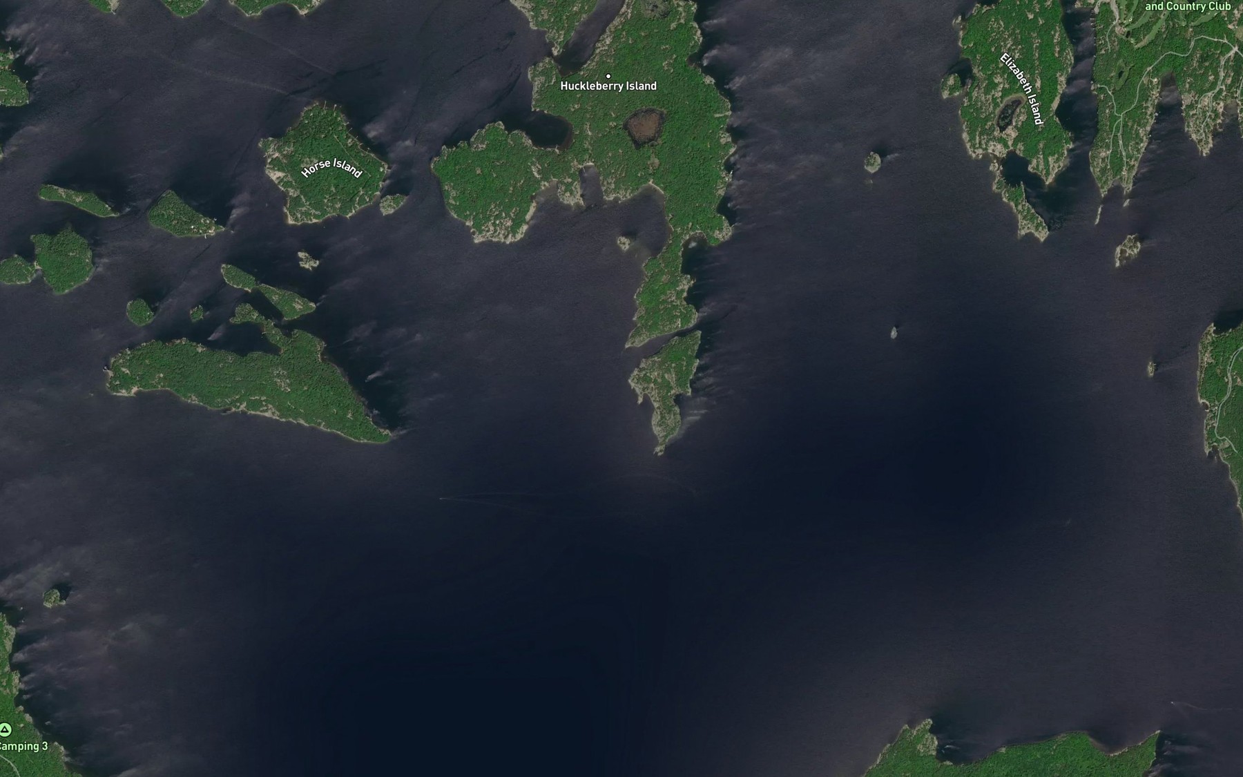 Satellite map of the Hole in the Wall