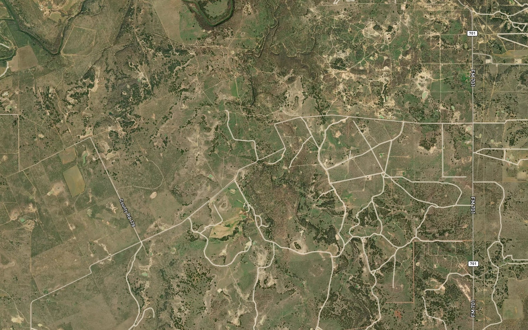 Satellite map of the West Fork Bufford Creek
