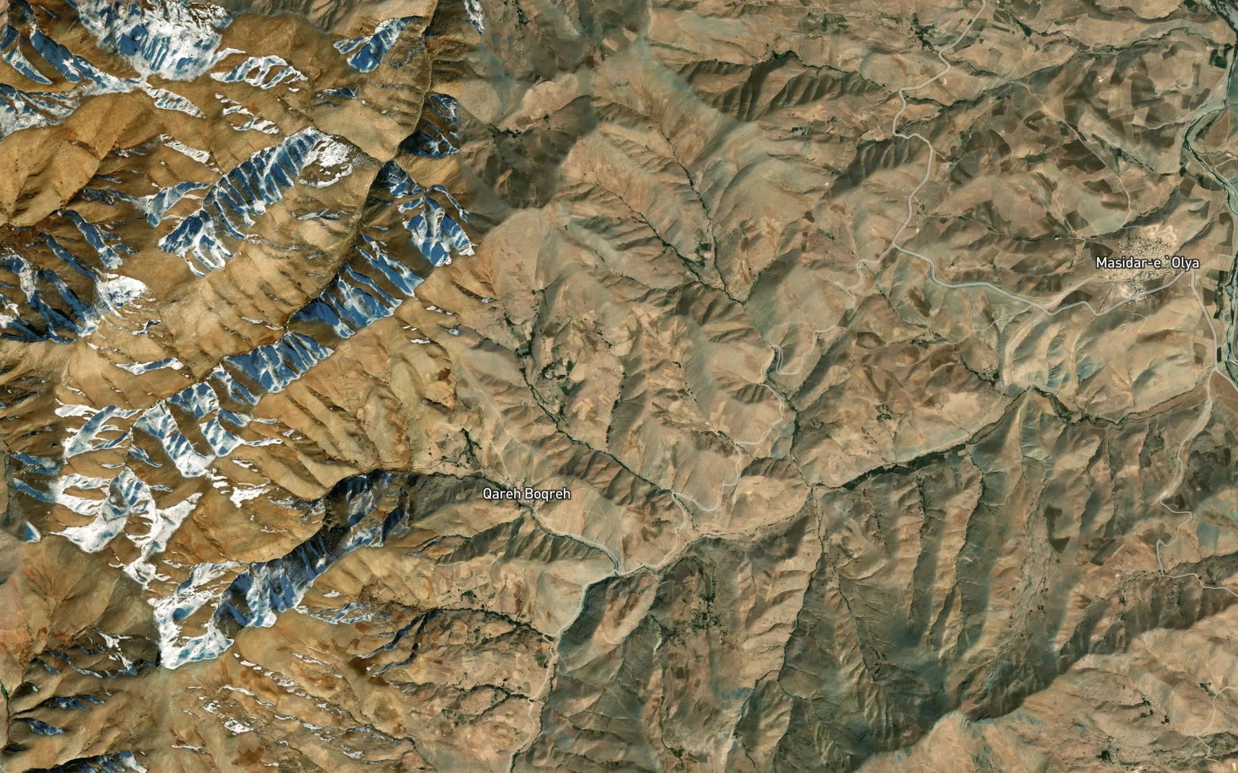Satellite map of the Kani Mokhrad