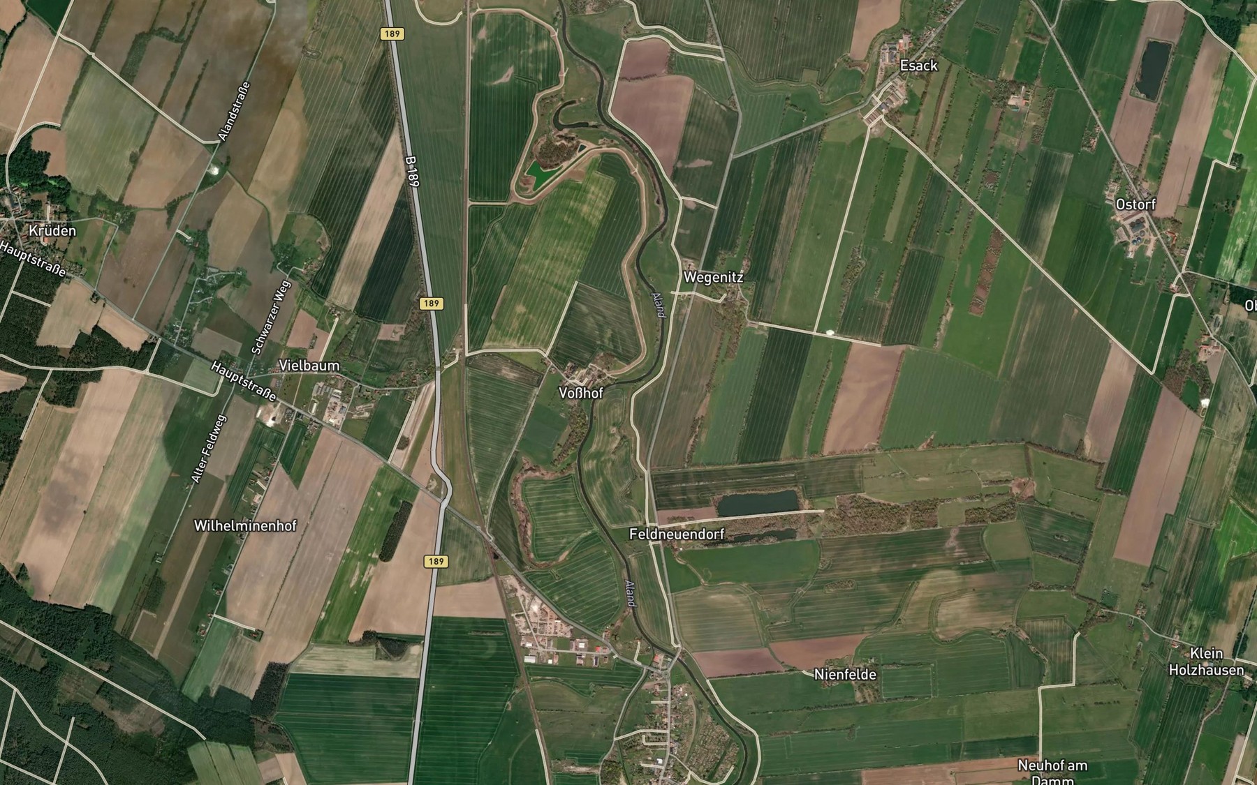 Satellite map of the Augraben