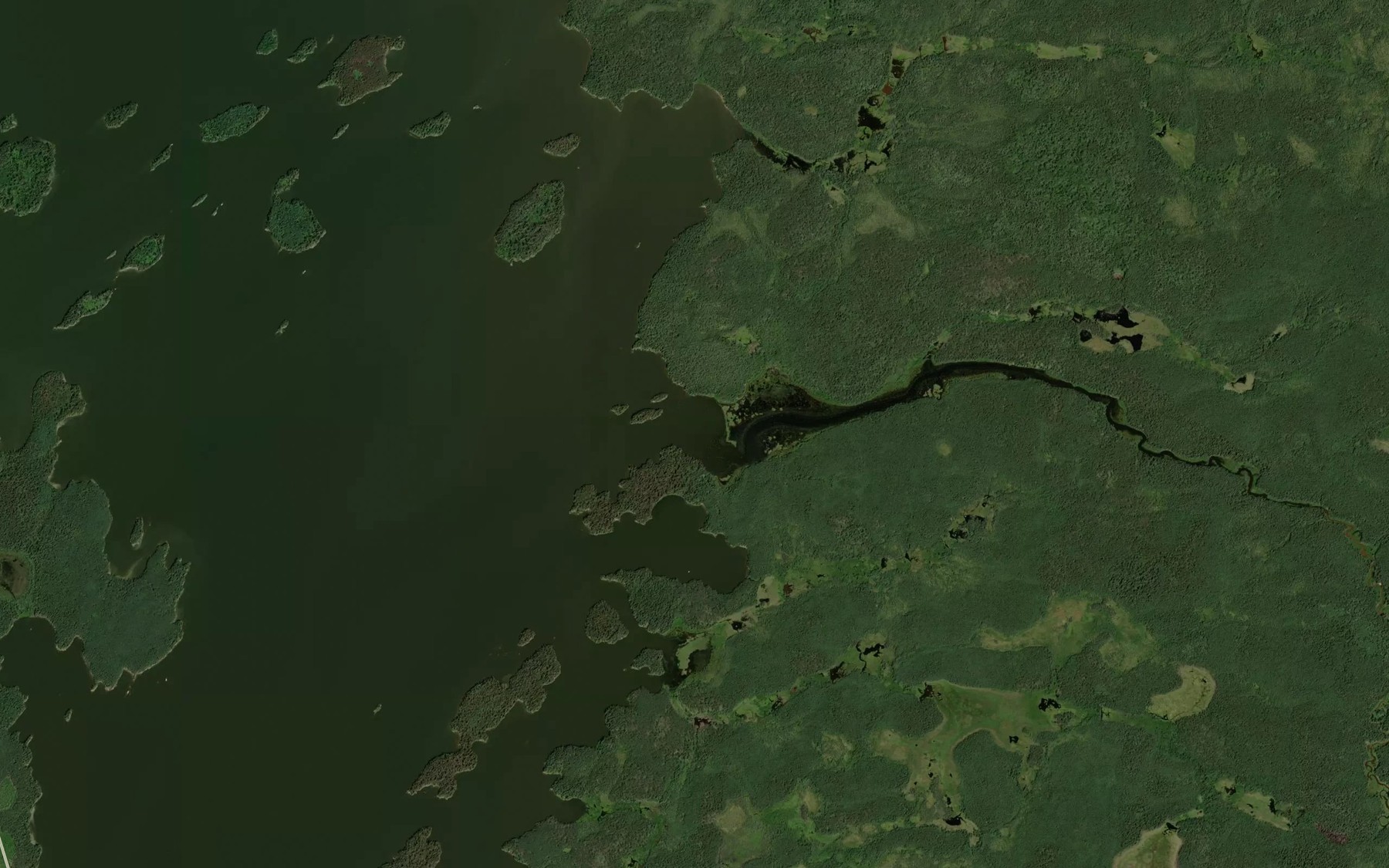 Satellite map of the Chatham Creek