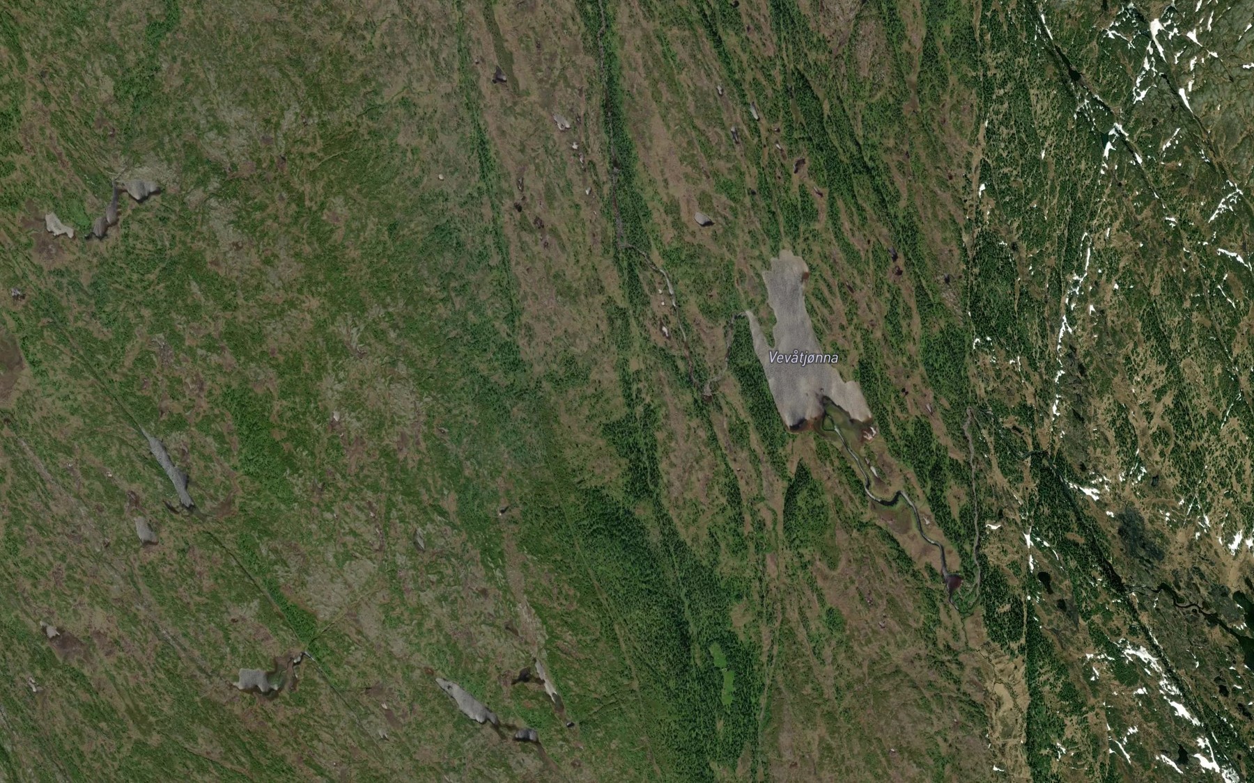 Satellite map of the Turbekken