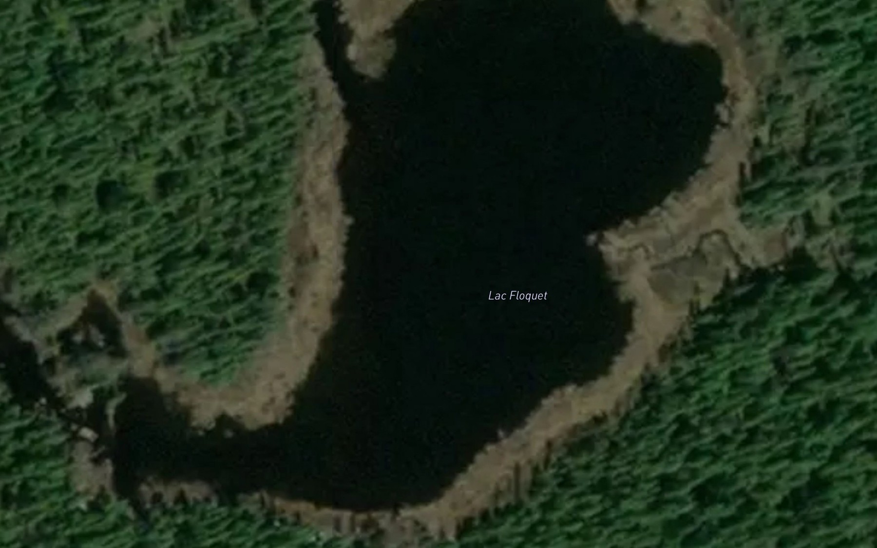 Satellite map of the Lac Floquet