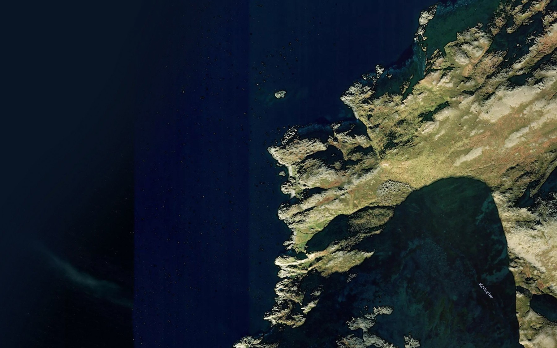 Satellite map of the Skjavika