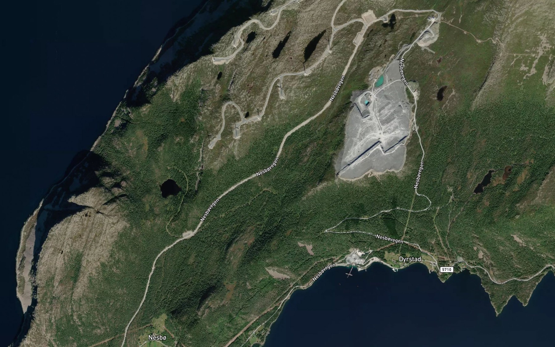Satellite map of the Fossen