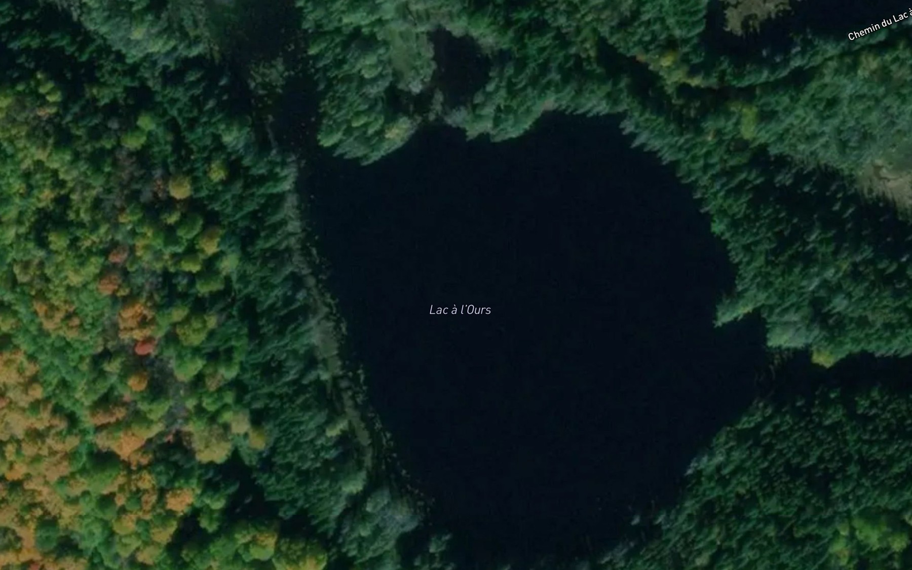 Satellite map of the Lac a l'Ours