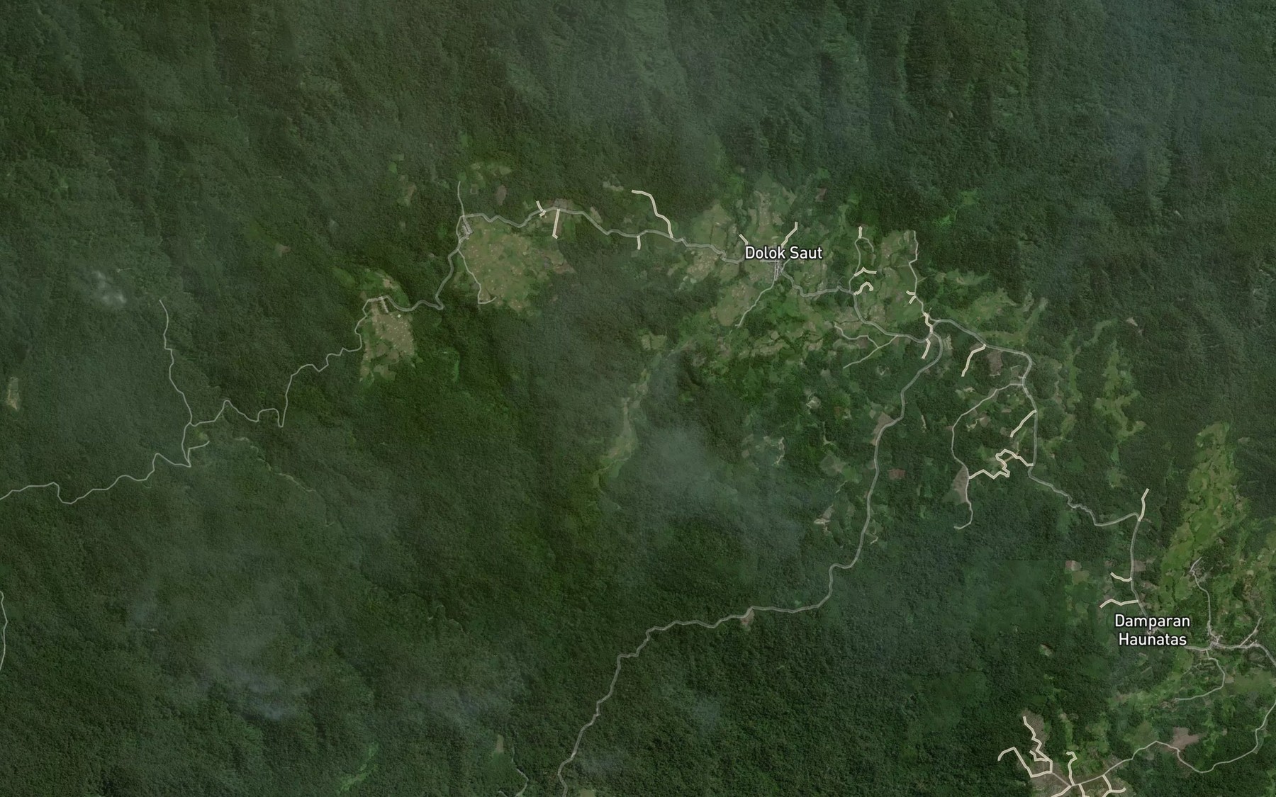 Satellite map of the Aek Muara Tolang