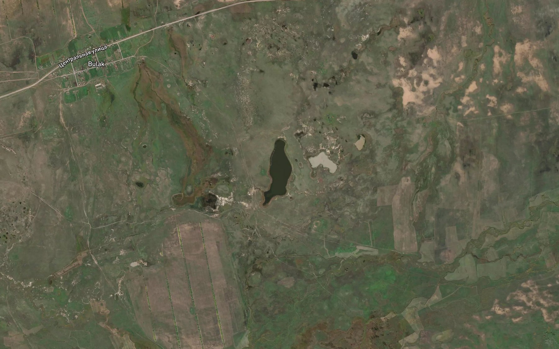 Satellite map of the Ozero Sagan-Nur