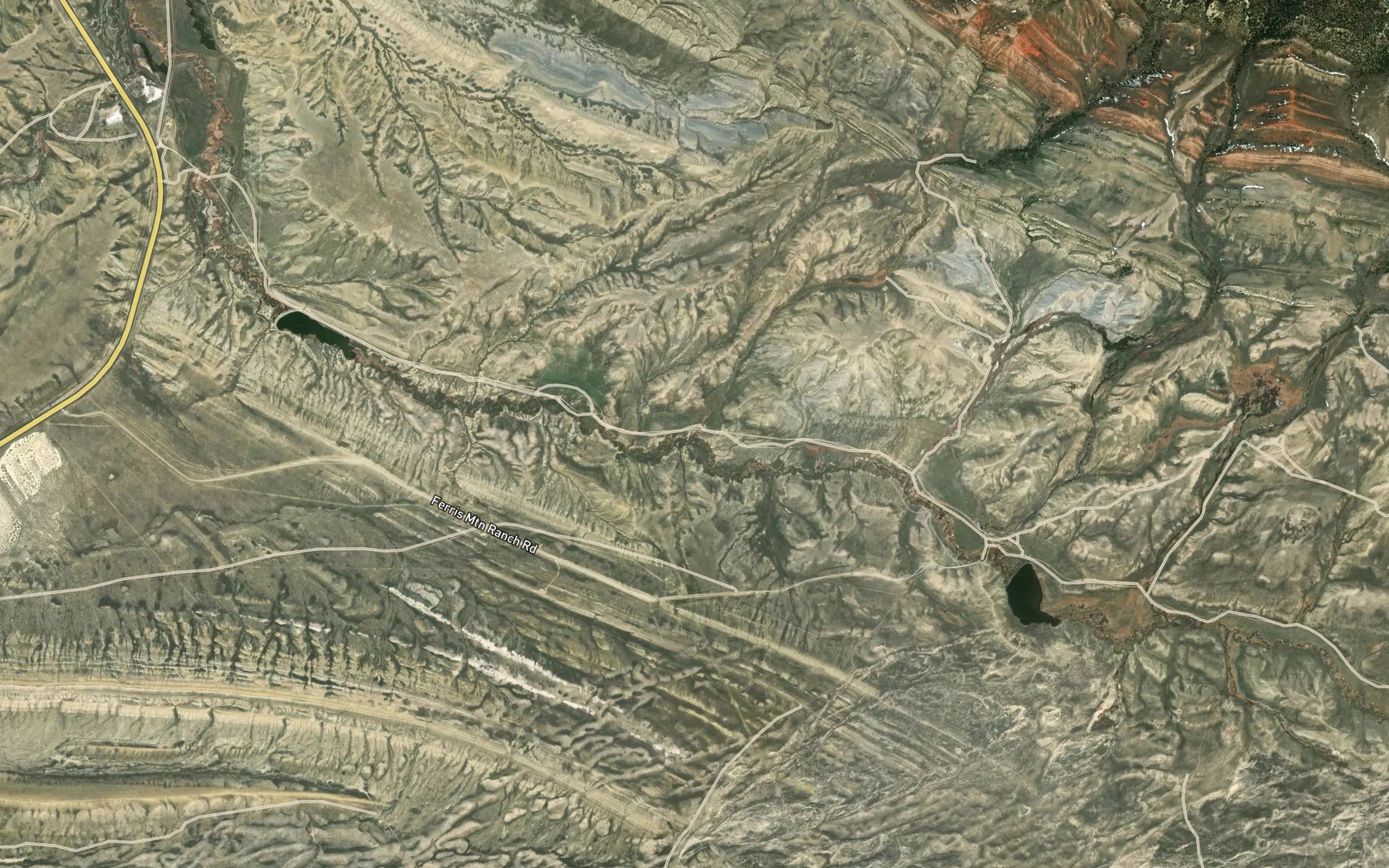 Satellite map of the Indian Creek