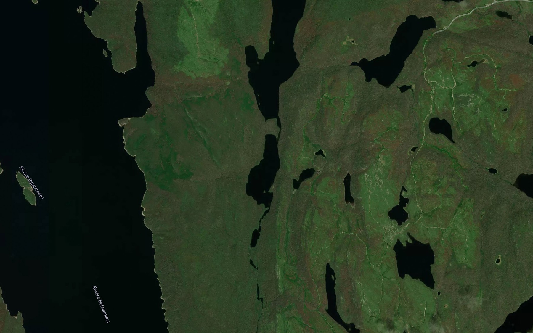 Satellite map of the Lac Charles-Eugene-Robitaille