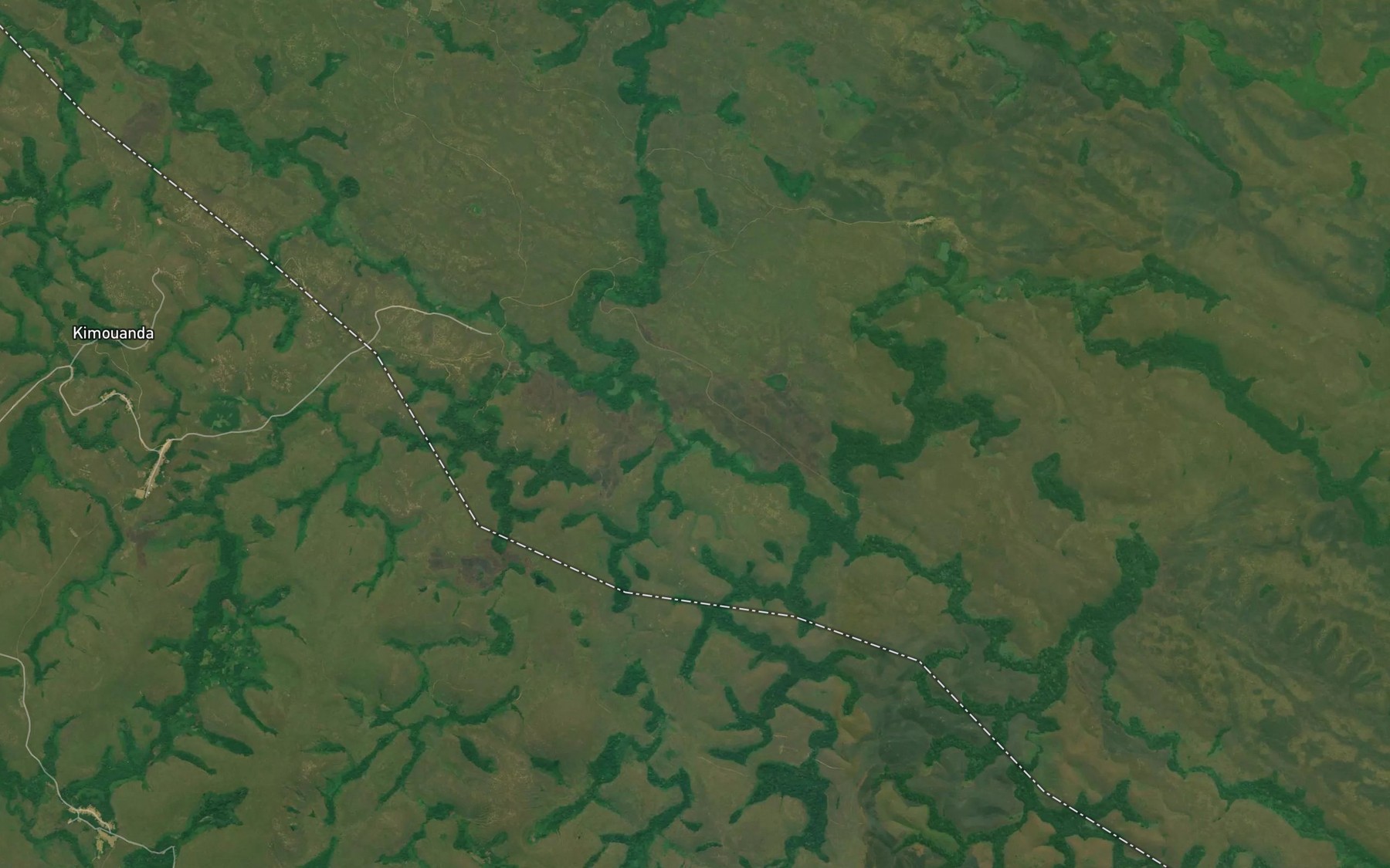 Satellite map of the Mangola