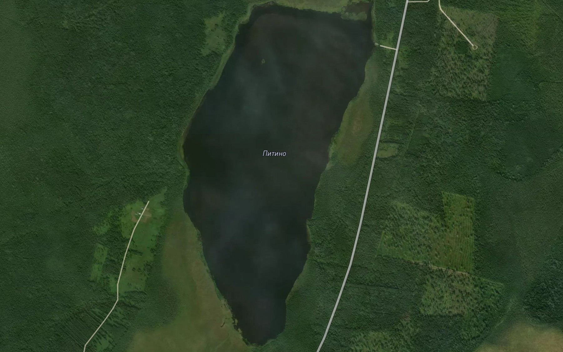 Satellite map of the Ozero Pitino