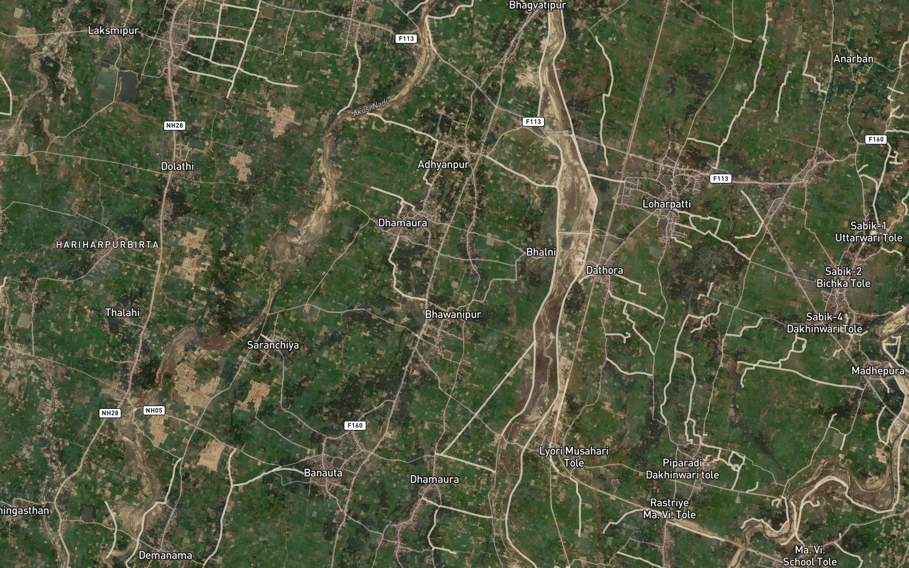 Satellite map of the Dhrub Kunda