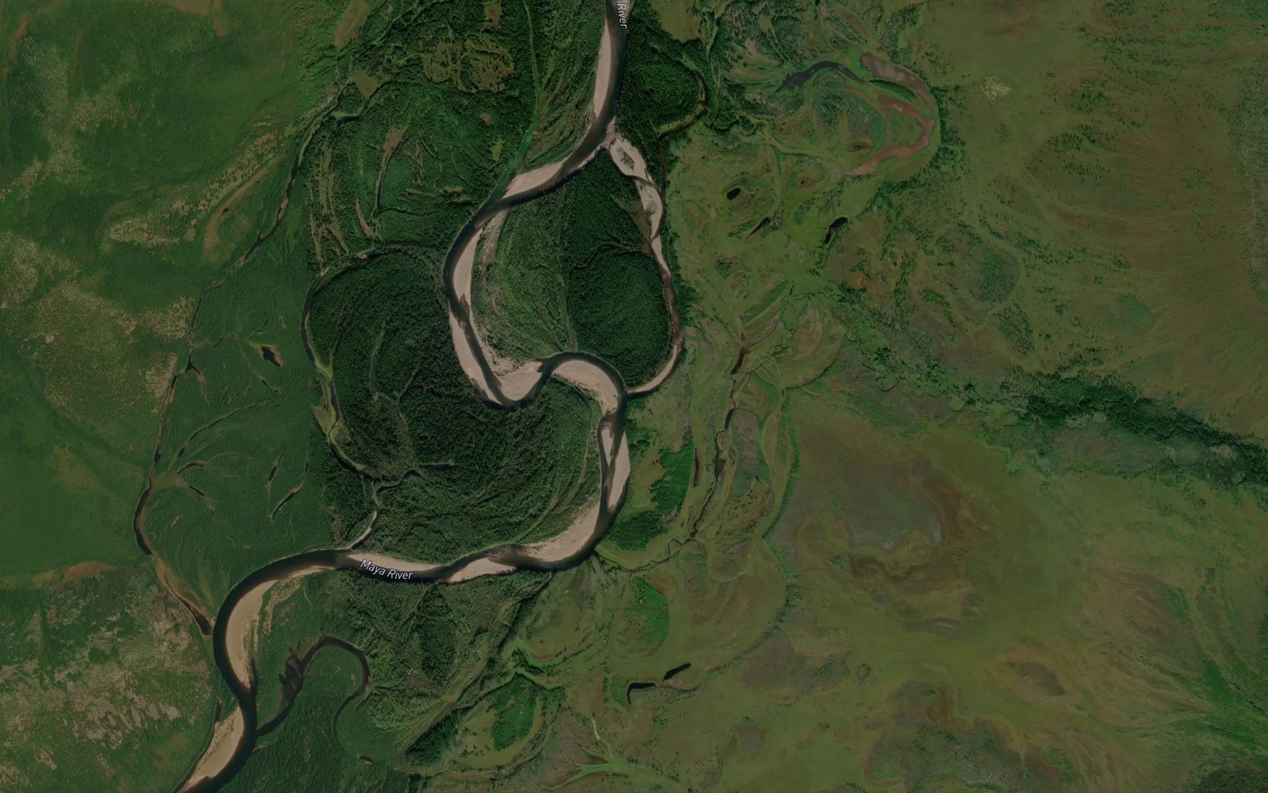Satellite map of the Iskra