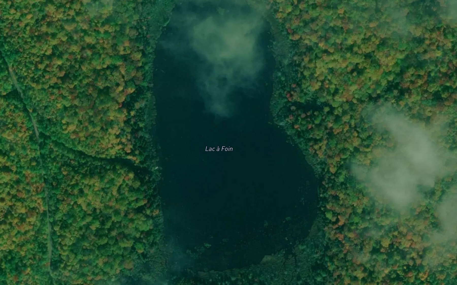 Satellite map of the Lac a Foin