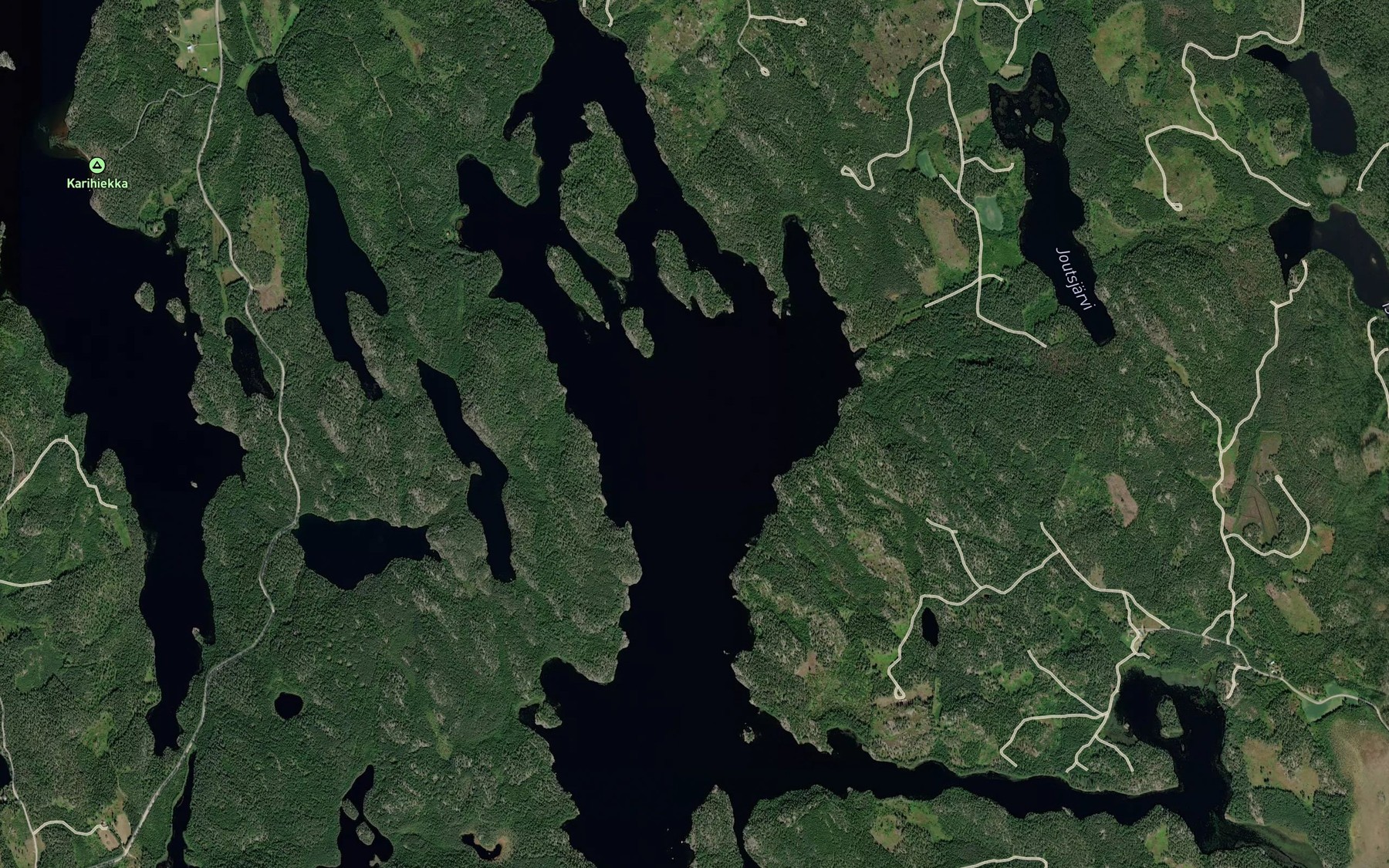 Satellite map of the Puuterselka