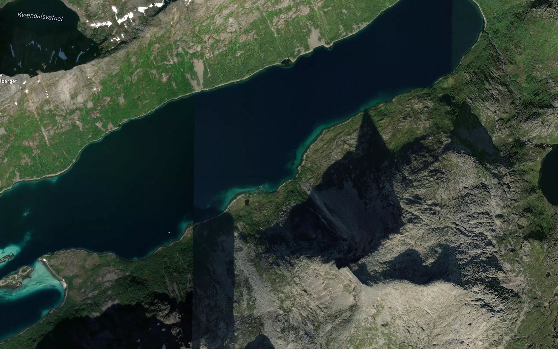 Satellite map of the Lutvika