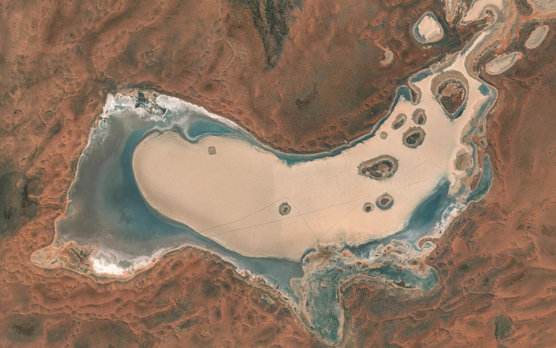 Satellite map of the Lake Sunshine