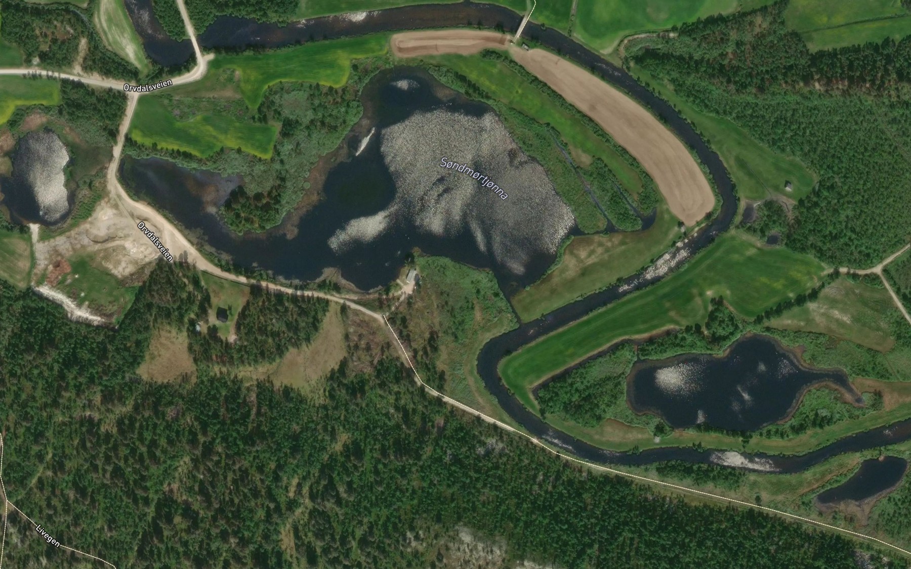 Satellite map of the Sundmortjorna