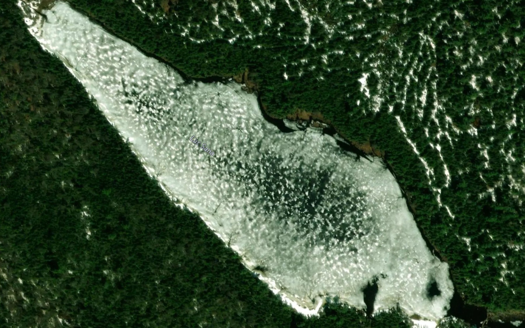 Satellite map of the Lac Sana
