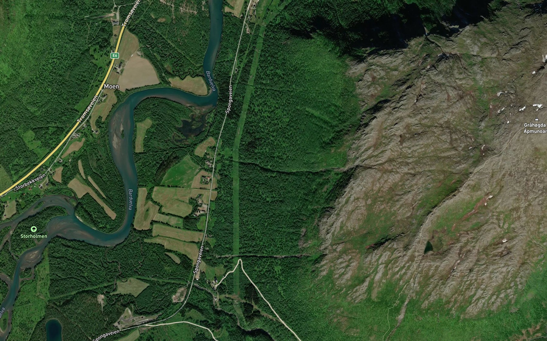 Satellite map of the Abitbekken