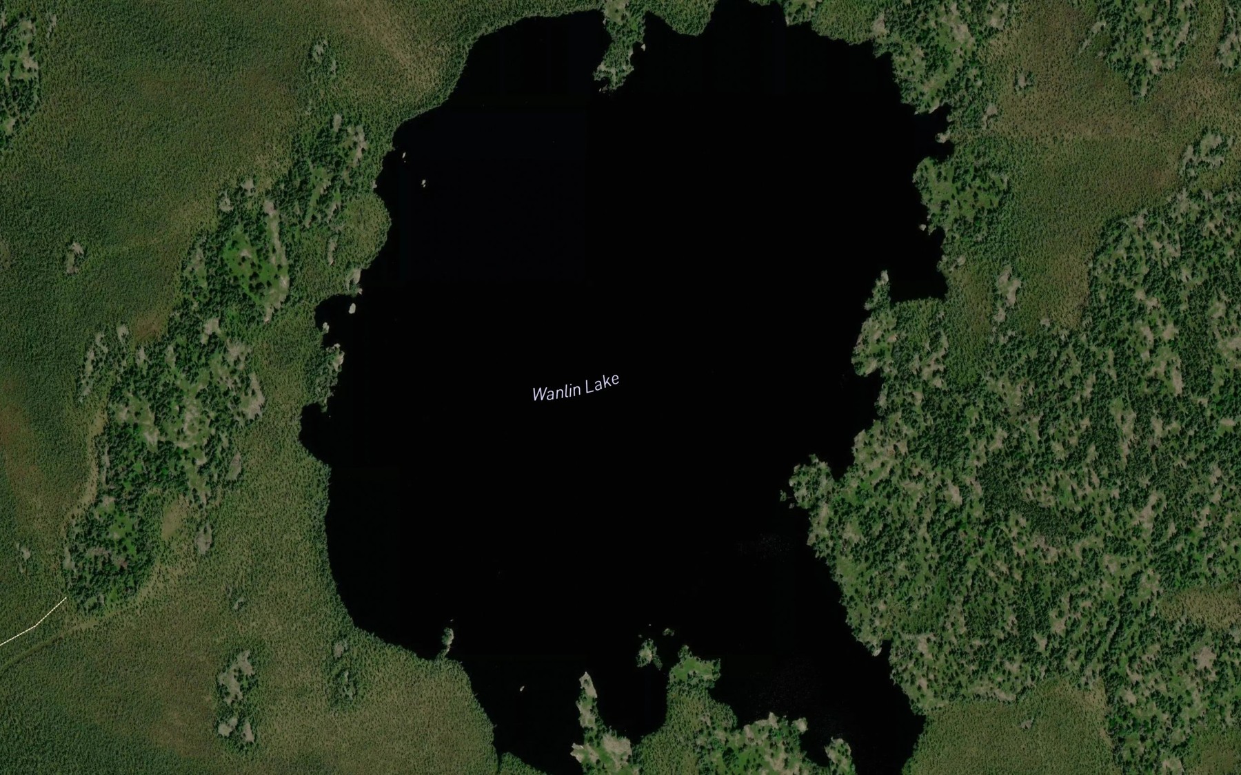 Satellite map of the Wanlin Lake