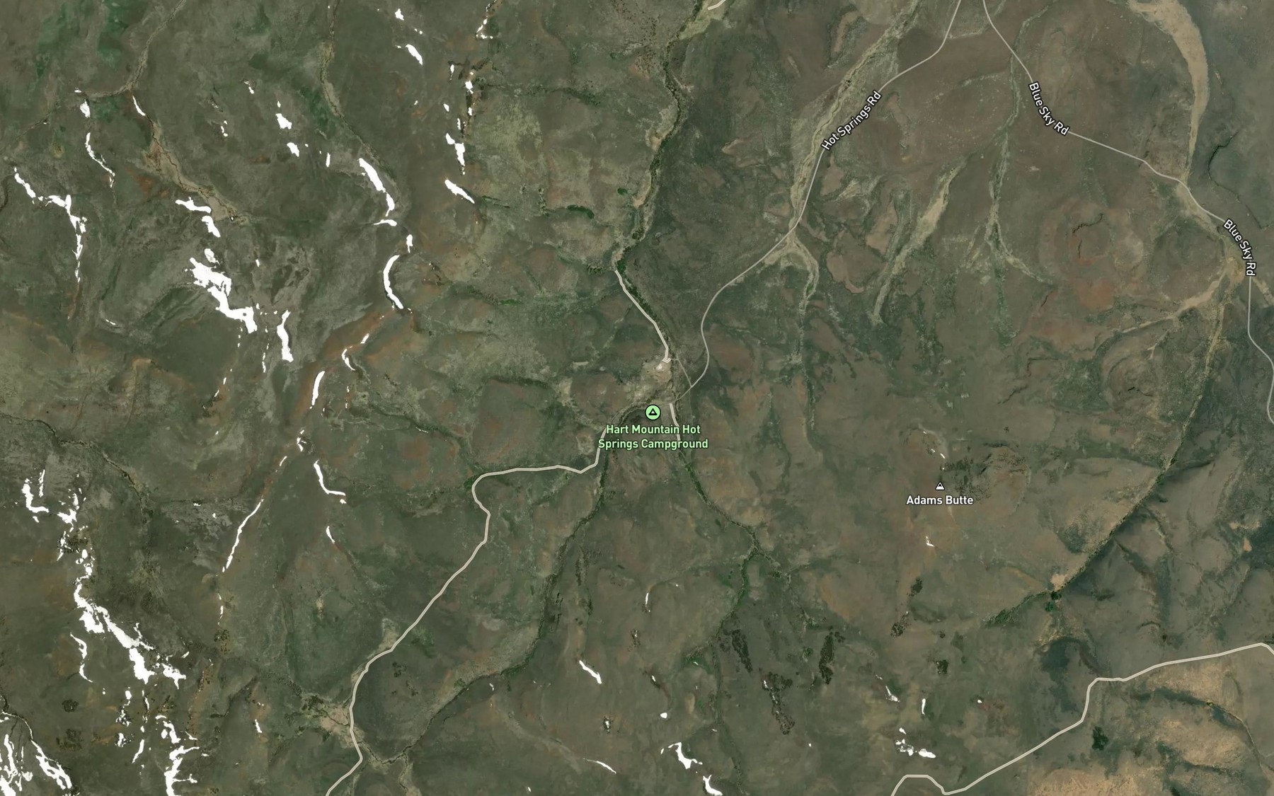 Satellite map of the Hot Spring