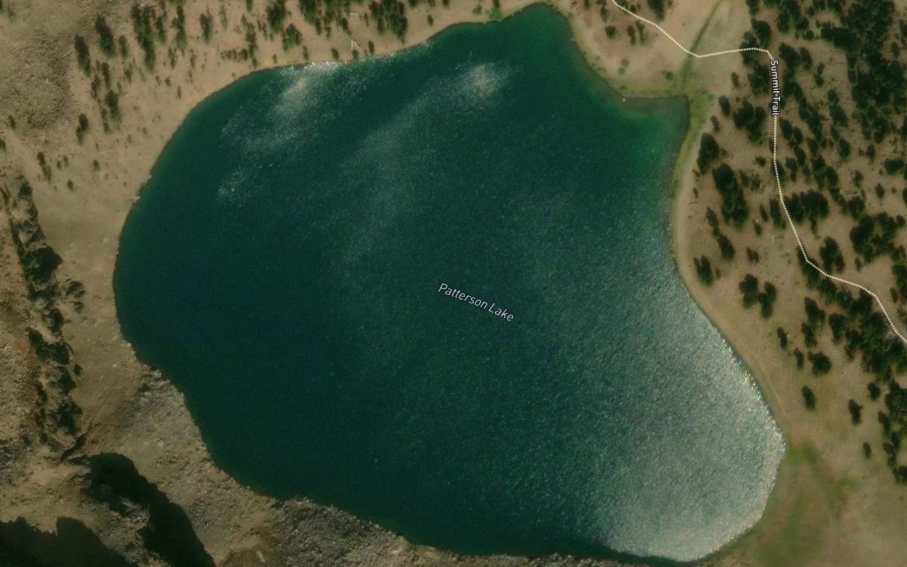 Satellite map of the Patterson Lake