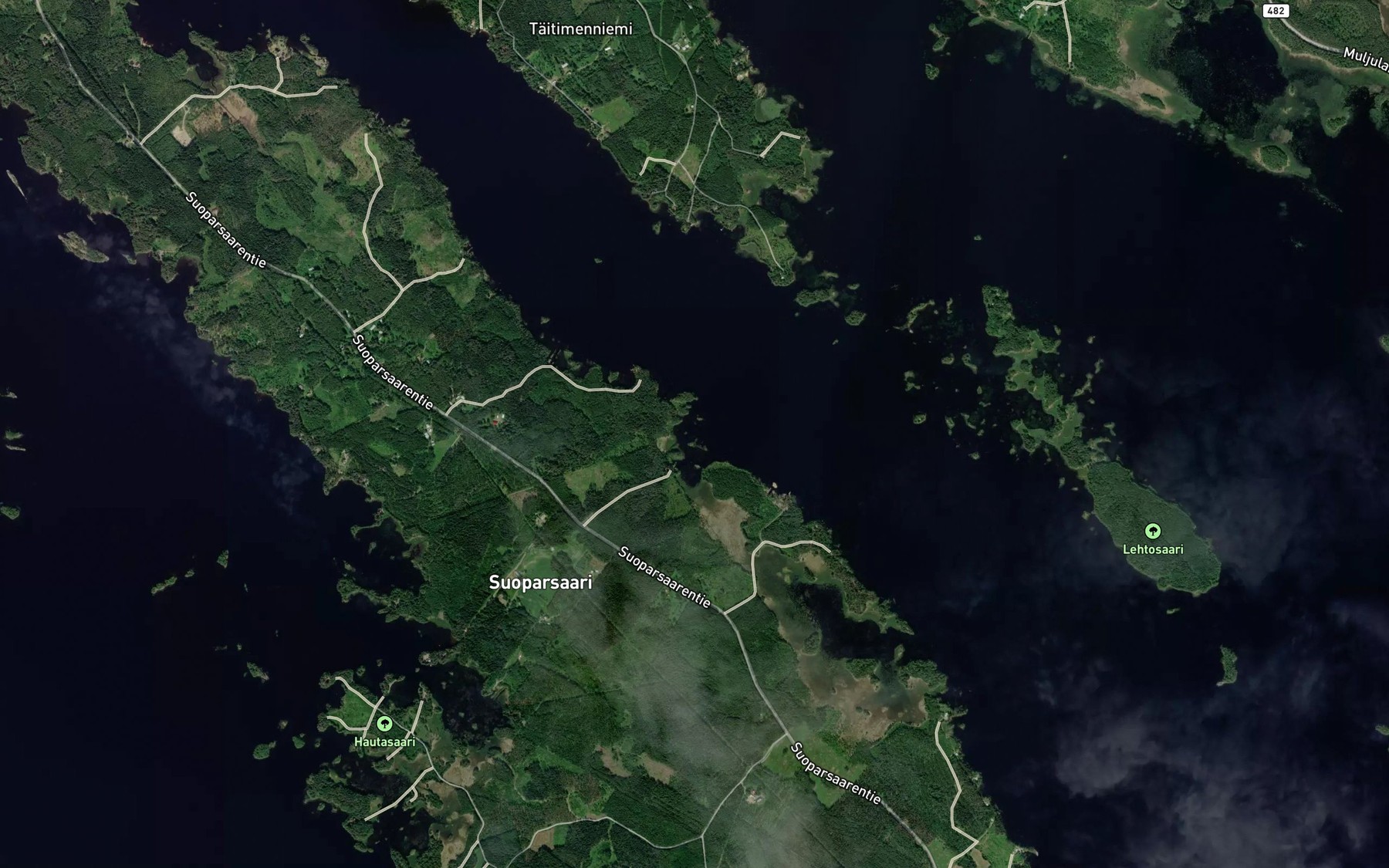 Satellite map of the Kortelahti