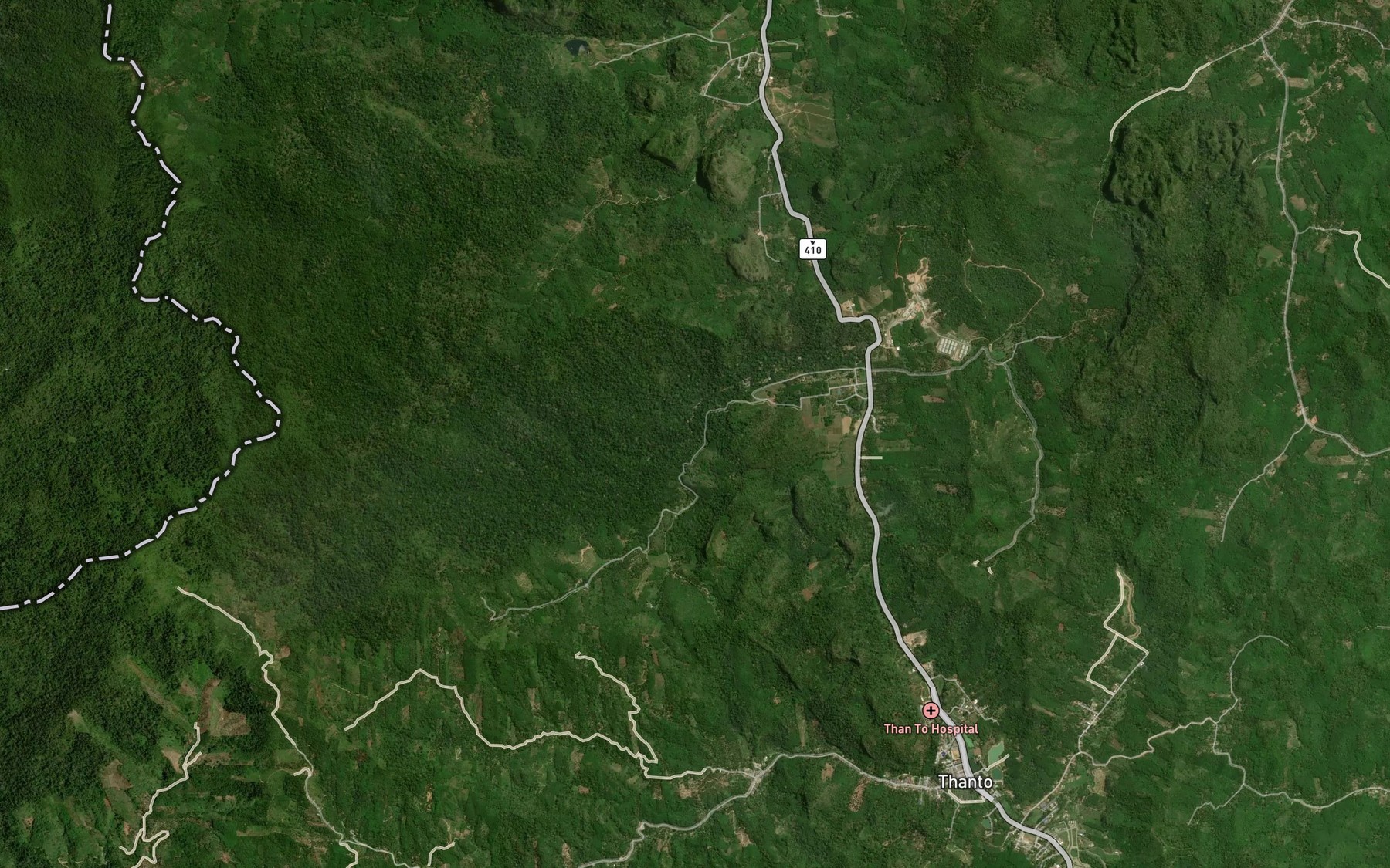Satellite map of the Khlong Lang Kaset
